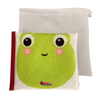 MINI BOLSITA DE RED CON UN LIBRITO PARA EL AGUA