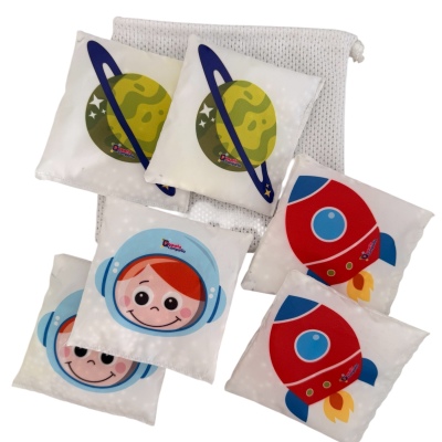 MINI BOLSITA DE RED CON MEMO ESPACIAL PARA EL AGUA