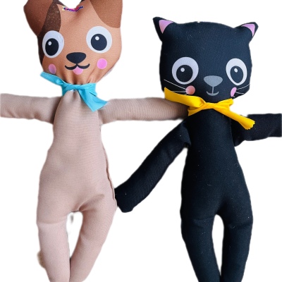 MUÑEQUITO PERRO Y GATO